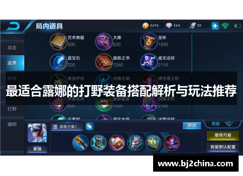 最适合露娜的打野装备搭配解析与玩法推荐